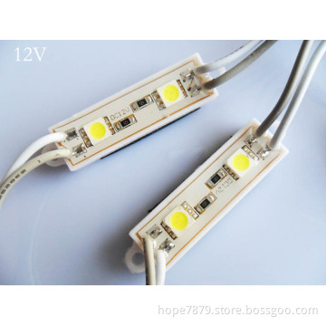 Waterproof 12V 2LEDs SMD 5050 LED Module Light